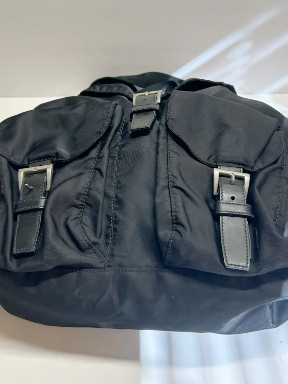 Prada Black Nylon backpack